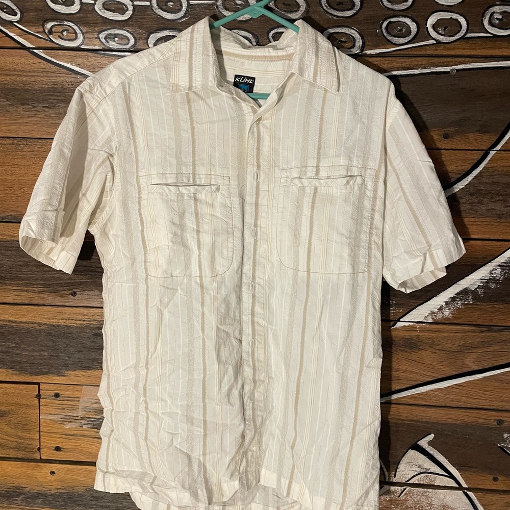 White button down T